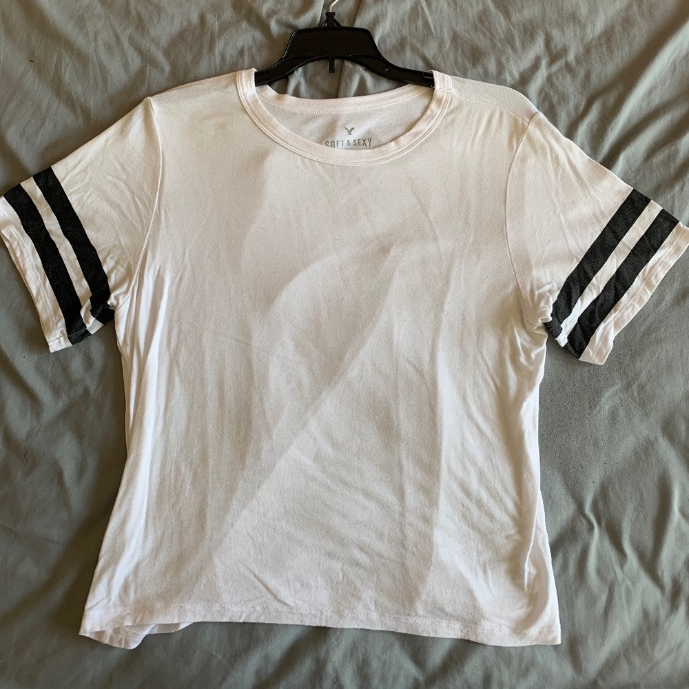 White Cropped Shirt